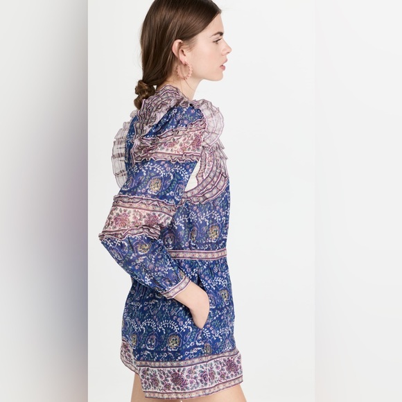 NWT Sea Rosita Border Long Sleeve Romper Size 6 - Picture 2 of 8